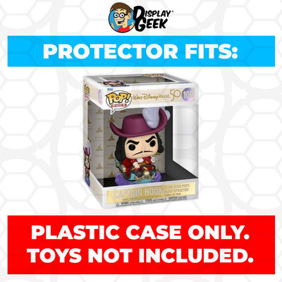Funko POP! Rides Captain Hook at the Peter Pan's Flight Attraction #109 Pop Protector Size CONFIRMED!
