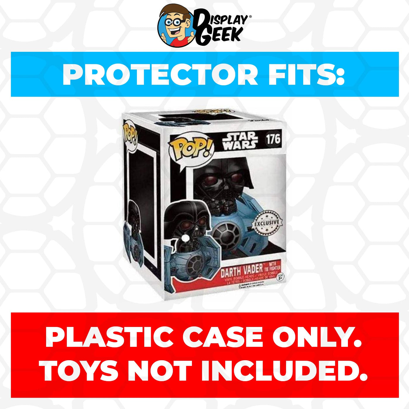 Funko POP! Rides Darth Vader with Tie Fighter #176 Pop Protector Size CONFIRMED by Display Geek