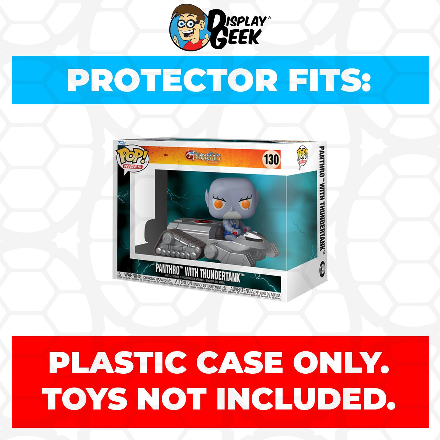 Funko POP! Rides Thundercats - Panthro With Thundertank #130 Pop Protector Size CONFIRMED by Display Geek 