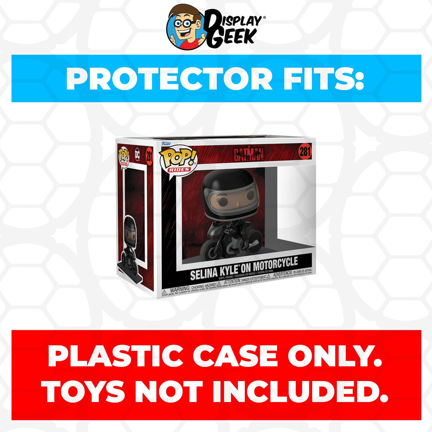 Funko POP! Rides Selina Kyle on Motorcycle #281 Pop Protector Size CONFIRMED by Display Geek