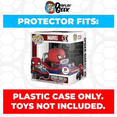 Funko POP! Rides Spider-Man With Spider-Mobile #51 Pop Protector Size CONFIRMED by Display Geek