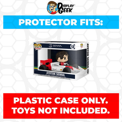 Funko POP! Rides Formula 1 - Ayrton Senna #12 Pop Protector Size CONFIRMED by Display Geek