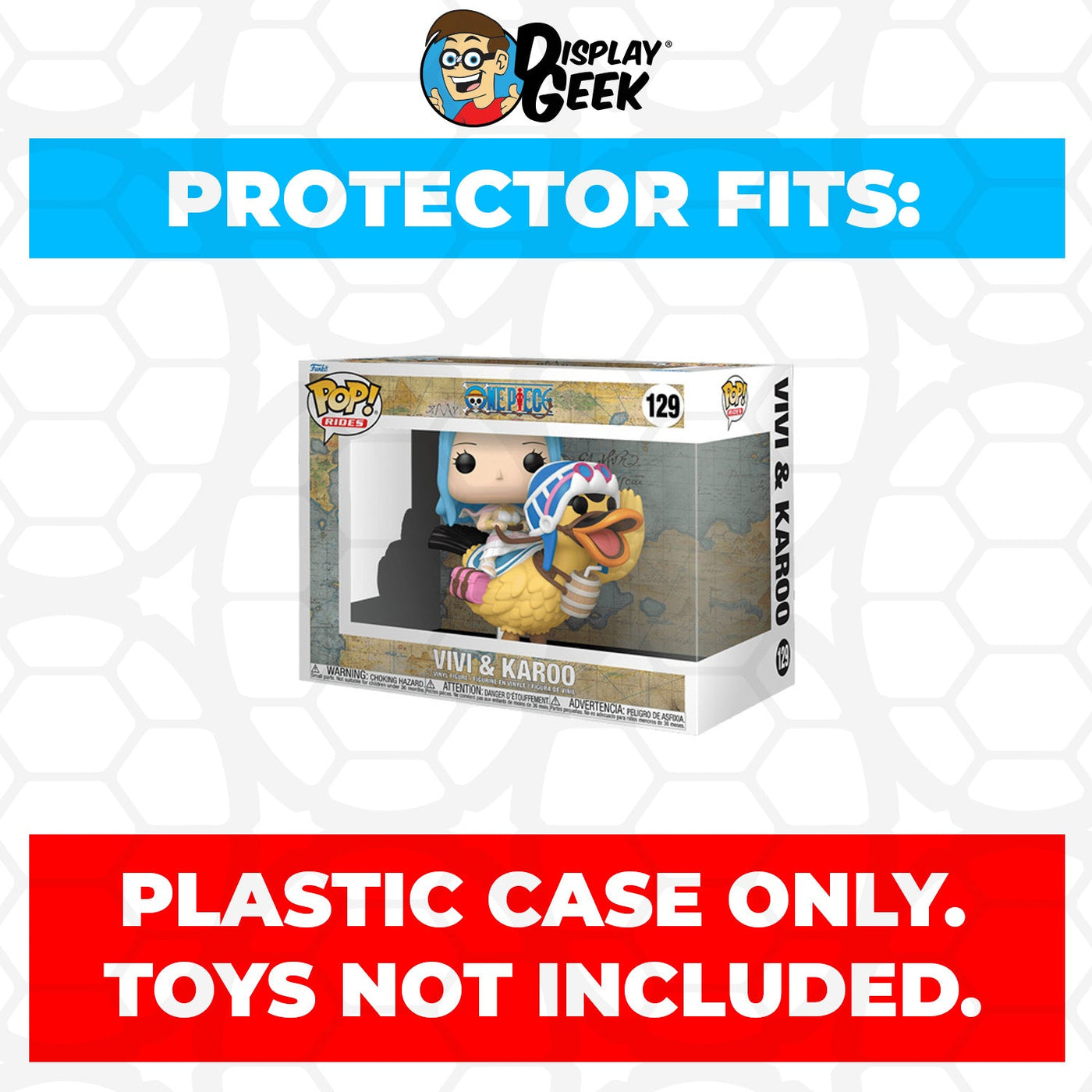 Funko POP! Rides One Piece - Vivi & Karoo #129 Pop Protector Size CONFIRMED by Display Geek