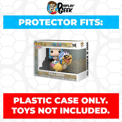 Funko POP! Rides One Piece - Vivi & Karoo #129 Pop Protector Size CONFIRMED by Display Geek