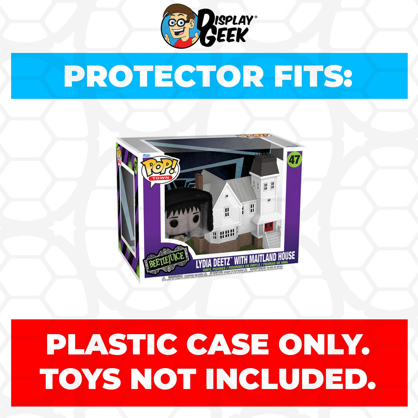 Funko POP! Town Beetlejuice - Lydia Deetz With Maitland House #47 Pop Protector Size CONFIRMED by Display Geek 