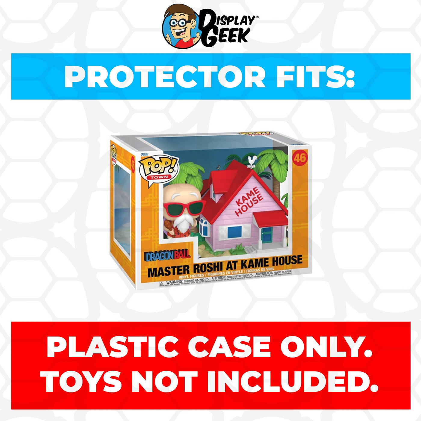 Funko POP! Town DBZ Master Roshi at Kame House #46 Pop Protector Size CONFIRMED by Display Geek