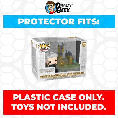 Funko POP! Town Minerva McGonagall with Hogwarts #33 Pop Protector Size Confirmed by Display Geek