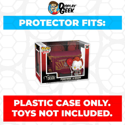 Funko POP! Town Pennywise & Wagon #49 Pop Protector Size CONFIRMED by Display Geek