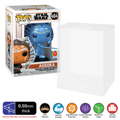 0.50mm thick funko pop protector for standard 4 inch box. uv resistant eco pop shield for your vaulted vinyl figures by Display Geek and Kollector Protector