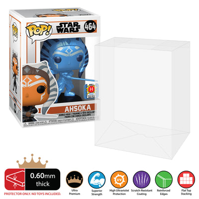 4 inch Standard Funko Pop Protectors - 0.60mm Thick UV Resistant Funko Pop Shield Protectors - The Best Quality Ultra Premium, Superior Strength, High Ultraviolet Protection, Scratch Resistant Coating, Reinforced Edges, Flat Top Stacking