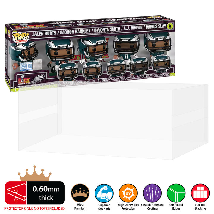0.60mm 5 PACK STANDARD Pop Protectors for Funko (0.60mm thick, UV
