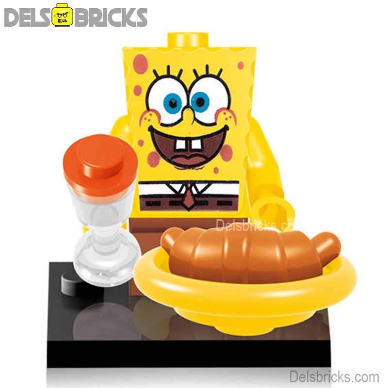 SpongeBob (SpongeBob SquarePants) - Custom Building Blocks Mini Figures Compatible with LEGO