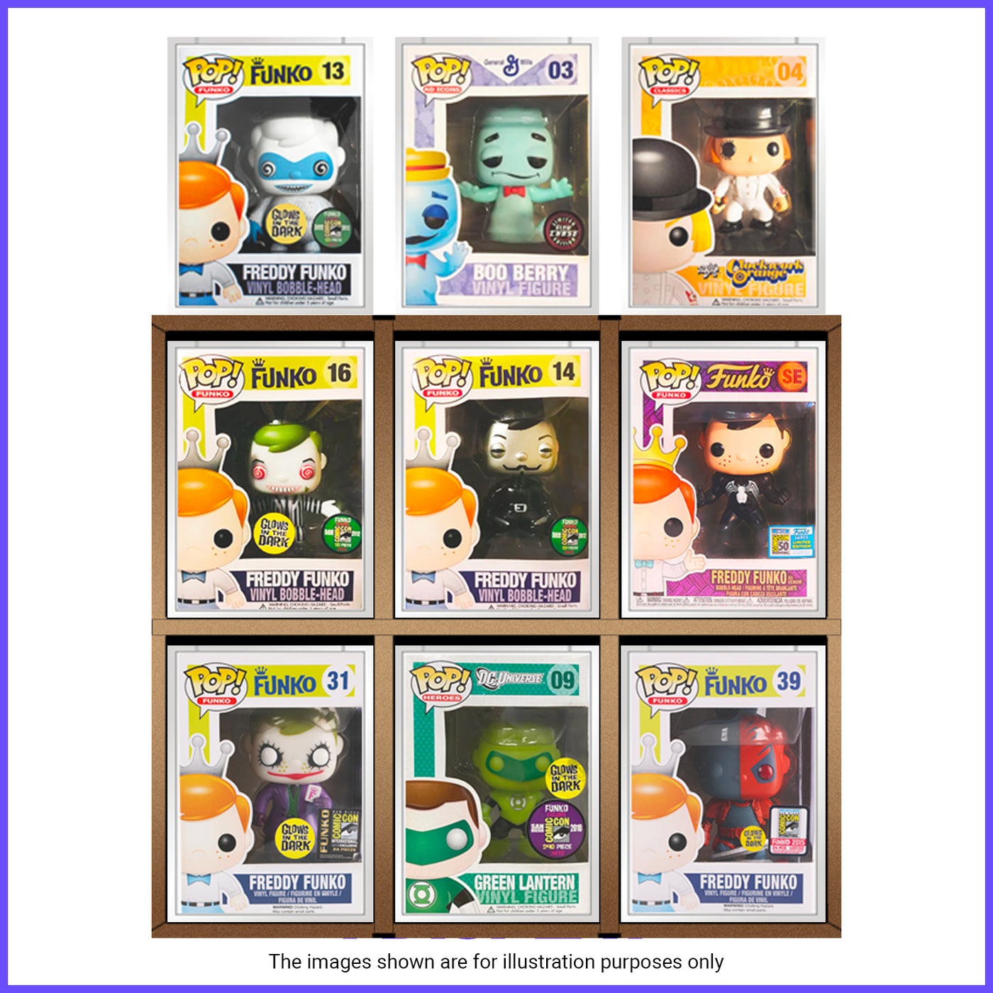 1 x GRAIL KUBBIE BROWN (3x2) - In Box Display Case for Funko Pops in Acrylic Hard Stack Armor (Cardboard)