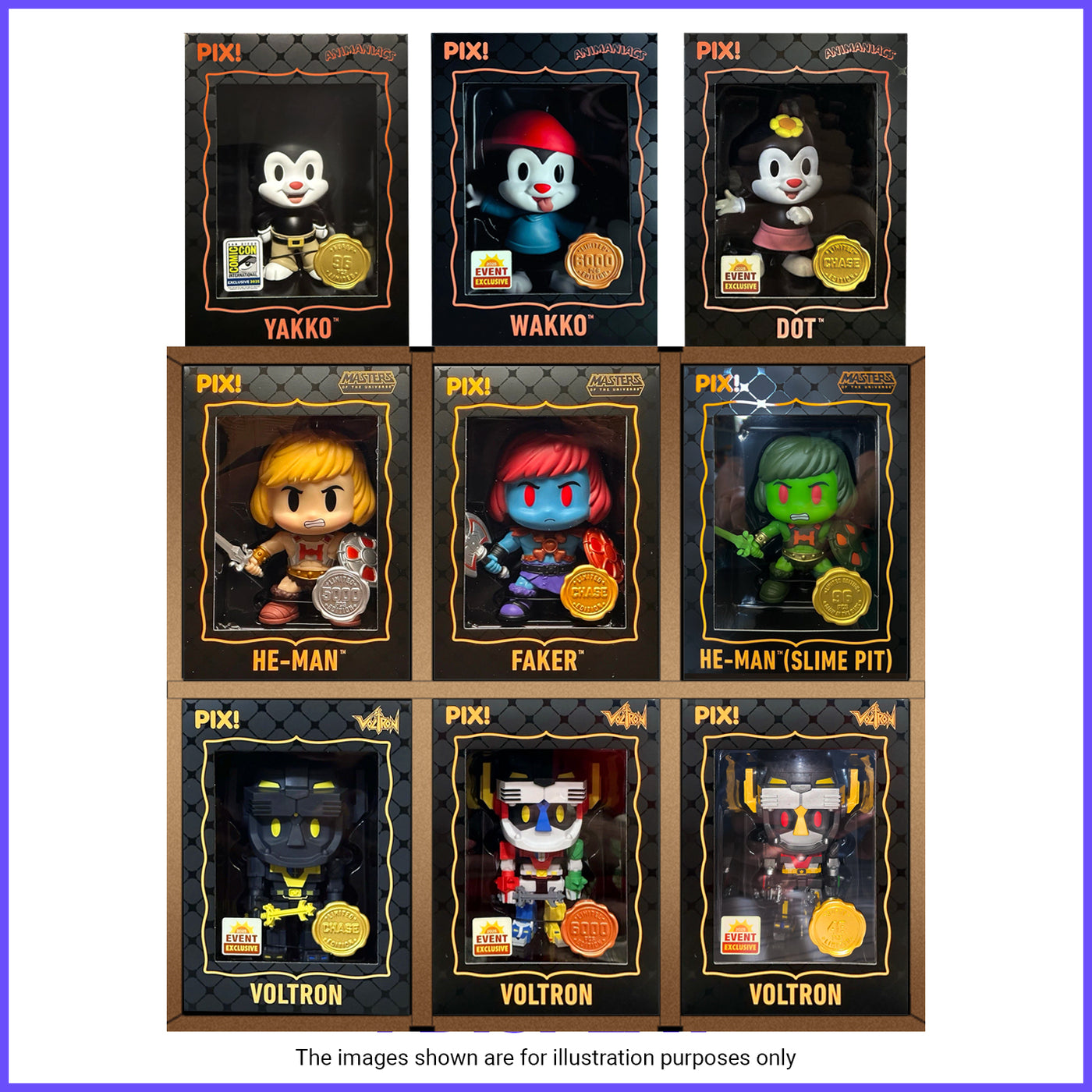 1 x GRAIL KUBBIE BROWN (3x2) - In Box Display Case for Thrilljoy Pix (Cardboard)