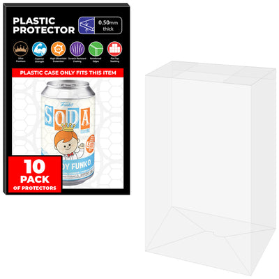 10 Pack of Funko Soda Pop Protectors 12 oz. on The Protector Guide App by Display Geek