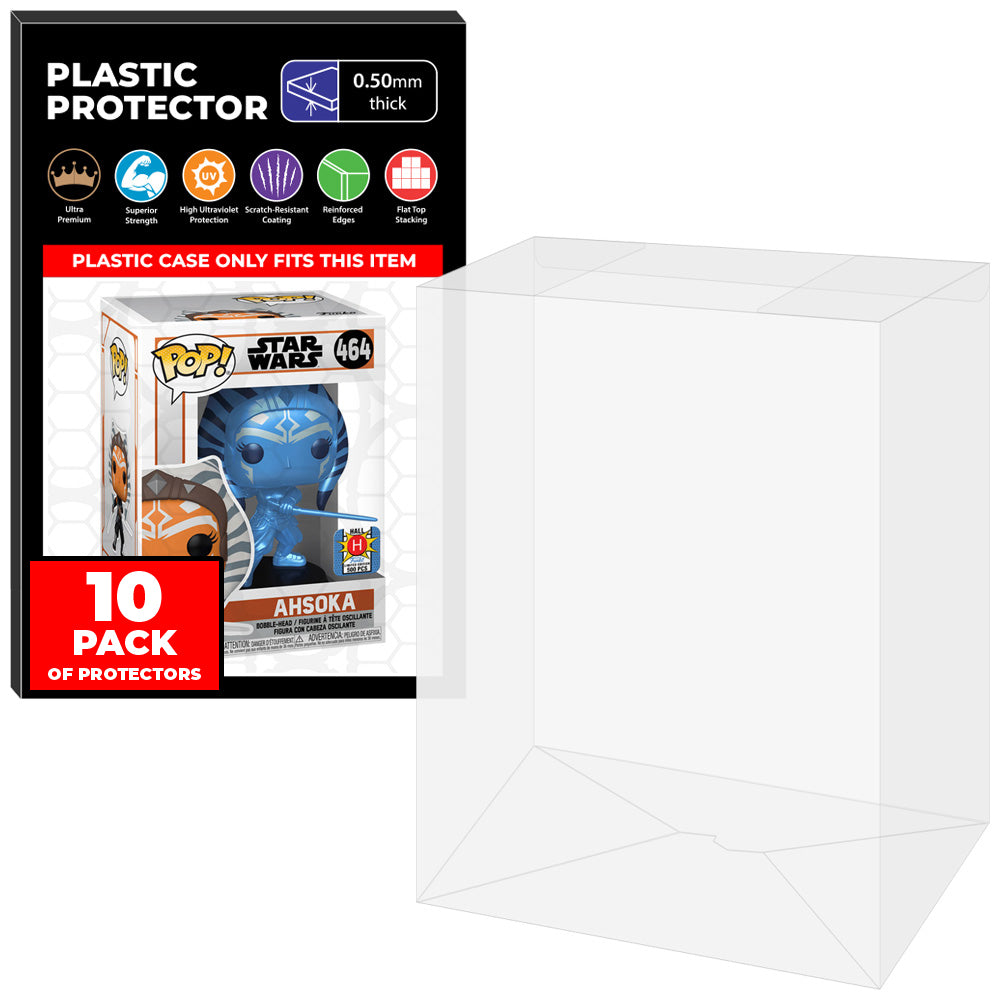 10 Pack of Pop Protector for 4 inch Standard Funko Pops on The Protector Guide App by Display Geek