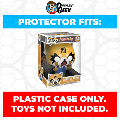 Pop Protector for 10 inch Aggretsuko Rage #24 Jumbo Funko Pop on The Protector Guide App by Display Geek