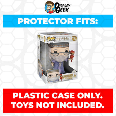Pop Protector for 10 inch Albus Dumbledore with Fawkes #110 Jumbo Funko Pop on The Protector Guide App by Display Geek