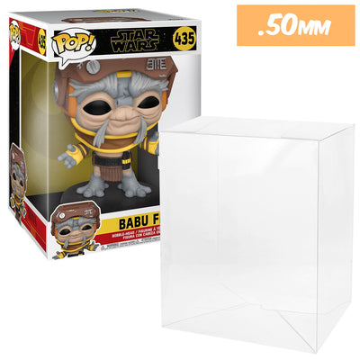 435 babu frik 10 inch best funko pop protectors thick strong uv scratch flat top stack vinyl display geek plastic shield vaulted eco armor fits collect protect display case kollector protector