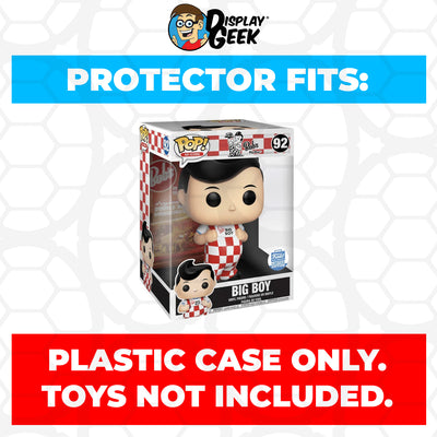 Pop Protector for 10 inch Big Boy #92 Jumbo Funko Pop on The Protector Guide App by Display Geek