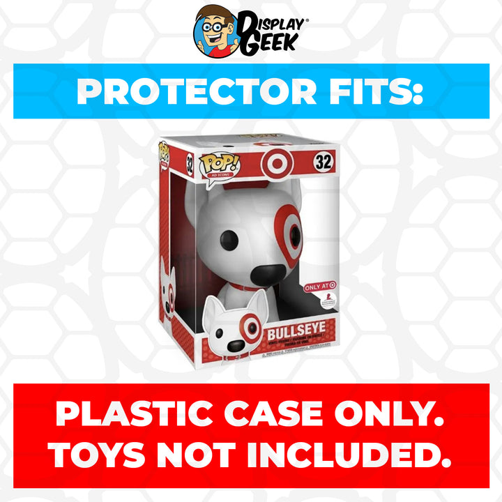 Pop Protector for 10 inch Bullseye Target 32 Jumbo Funko Pop Display Geek Inc