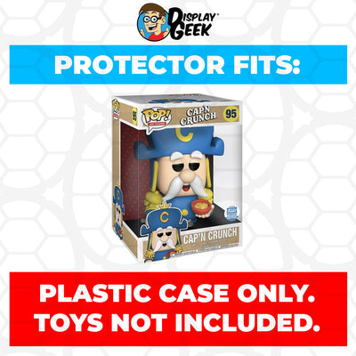 Pop Protector for 10 inch Cap'n Crunch #95 Jumbo Funko Pop on The Protector Guide App by Display Geek