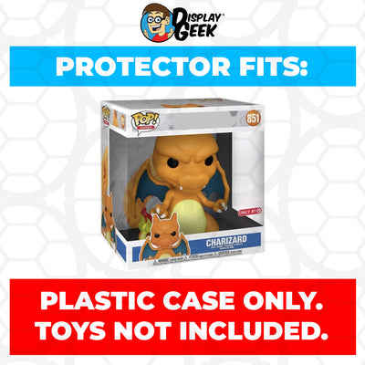 Pop Protector for 10 inch Charizard #851 Jumbo Funko Pop on The Protector Guide App by Display Geek