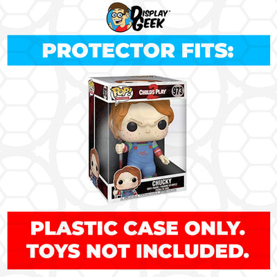 Pop Protector for 10 inch Chucky #973 Jumbo Funko Pop on The Protector Guide App by Display Geek