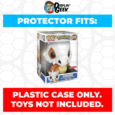 Pop Protector for 10 inch Cubone #619 Jumbo Funko Pop on The Protector Guide App by Display Geek