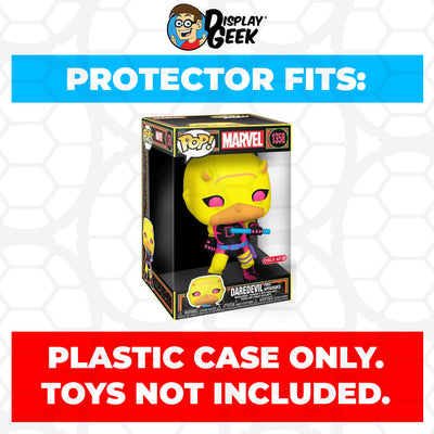 Pop Protector for 10 inch Daredevil First Appearance Blacklight #1358 Jumbo Funko Pop on The Protector Guide App by Display Geek