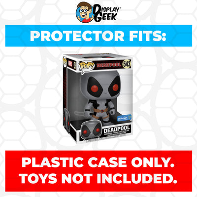 Pop Protector for 10 inch Deadpool Two Swords Gray #543 Jumbo Funko Pop on The Protector Guide App by Display Geek