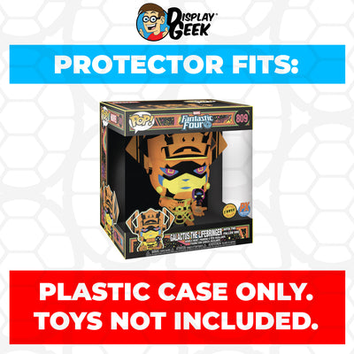 Pop Protector for 10 inch Galactus Blacklight Chase #809 Jumbo Funko Pop on The Protector Guide App by Display Geek