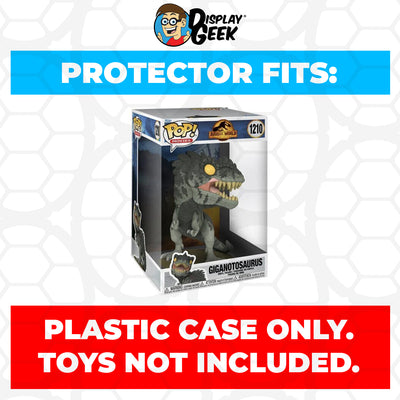 Pop Protector for 10 inch Giganotosaurus #1210 Jumbo Funko Pop on The Protector Guide App by Display Geek