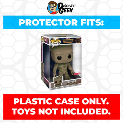 Pop Protector for 10 inch Groot #1203 Jumbo Funko Pop on The Protector Guide App by Display Geek