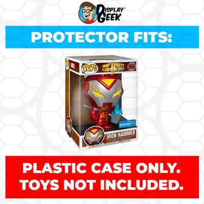 Pop Protector for 10 inch Infinity Warps Iron Hammer #866 Jumbo Funko Pop on The Protector Guide App by Display Geek