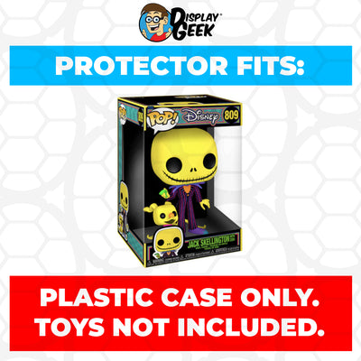 Pop Protector for 10 inch Jack Skellington with Zero Blacklight #809 Funko Pop on The Protector Guide App by Display Geek