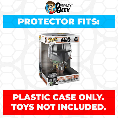 Pop Protector for 10 inch The Mandalorian with The Child #380 Jumbo Funko Pop on The Protector Guide App by Display Geek