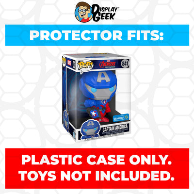 Pop Protector for 10 inch Mech Strike Captain America #841 Jumbo Funko Pop on The Protector Guide App by Display Geek