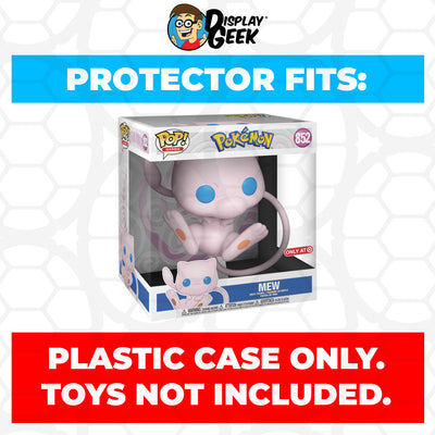 Pop Protector for 10 inch Mew #852 Jumbo Funko Pop on The Protector Guide App by Display Geek