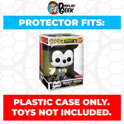 Pop Protector for 10 inch Mickey Mouse Black & White #457 Jumbo Funko Pop on The Protector Guide App by Display Geek