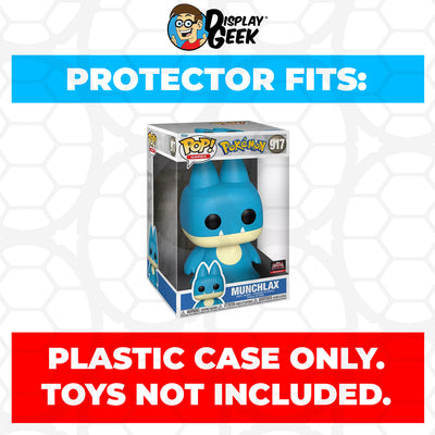 Pop Protector for 10 inch Munchlax #917 Jumbo Funko Pop on The Protector Guide App by Display Geek