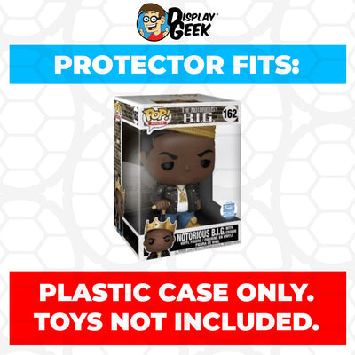 Pop Protector for 10 inch Notorious BIG with Crown #162 Jumbo Funko Pop on The Protector Guide App by Display Geek