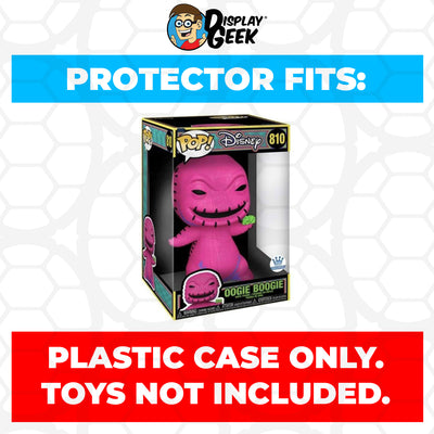 Pop Protector for 10 inch Oogie Boogie Blacklight #810 Jumbo Funko Pop on The Protector Guide App by Display Geek