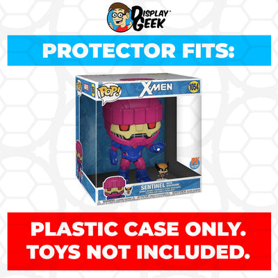 Pop Protector for 10 inch Sentinel with Wolverine #1054 Jumbo Funko Pop on The Protector Guide App by Display Geek