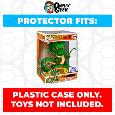 Pop Protector for 10 inch Shenron Glow in the Dark Metallic #859 Jumbo Funko Pop on The Protector Guide App by Display Geek