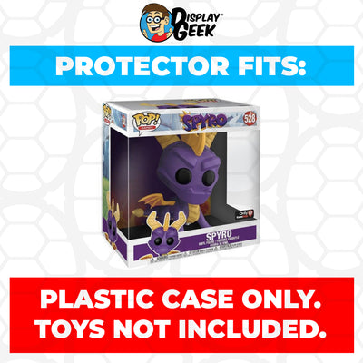 Pop Protector for 10 inch Spyro #528 Jumbo Funko Pop on The Protector Guide App by Display Geek