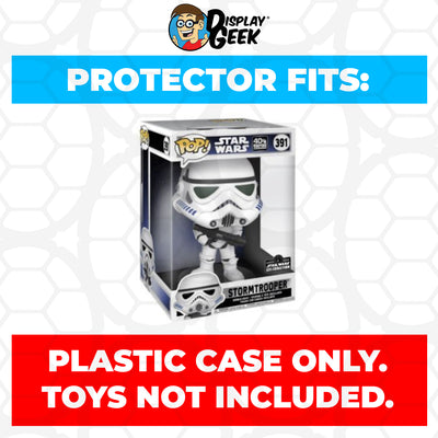 Pop Protector for 10 inch Stormtrooper #391 Jumbo Funko Pop on The Protector Guide App by Display Geek