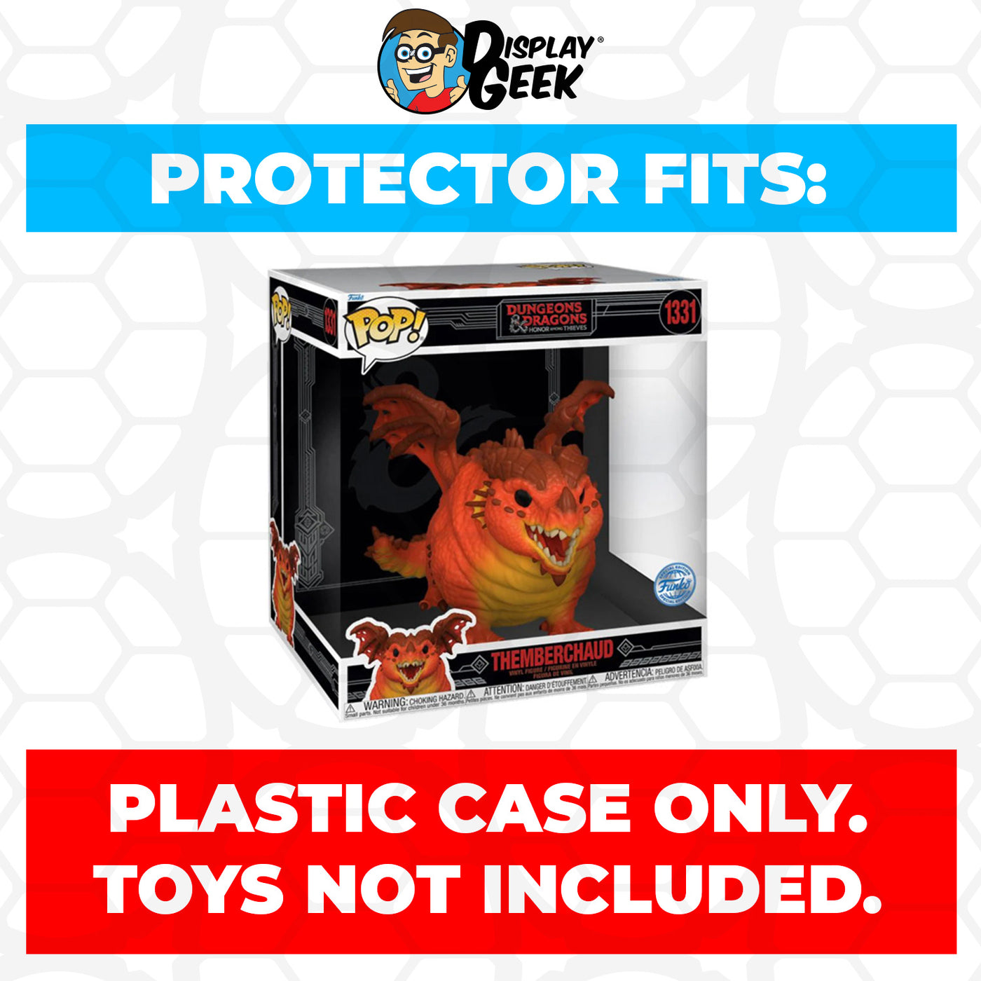 Pop Protector for 10 inch Themberchaud #1331 Jumbo Funko Pop on The Protector Guide App by Display Geek