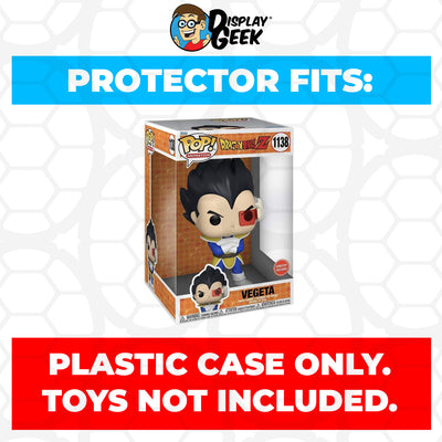 Pop Protector for 10 inch Vegeta #1138 Jumbo Funko Pop on The Protector Guide App by Display Geek