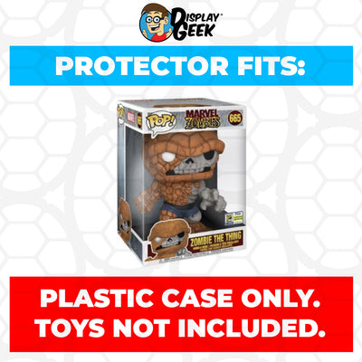 Pop Protector for 10 inch Zombie The Thing SDCC #665 Jumbo Funko Pop on The Protector Guide App by Display Geek